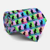 Chats Noir Tie Krawatte (Gerollt)