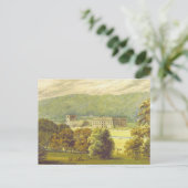 Chatsworth Derbyshire Jane Austen Darcy Pemberly Postkarte (Stehend Vorderseite)