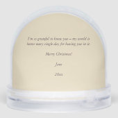 Chatsworth Derbyshire Jane Austen Darcy Pemberly Schneekugeln (Rückseite)