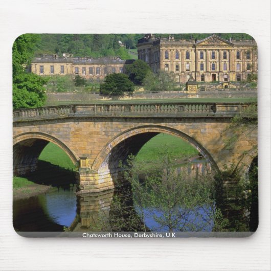 Chatsworth Haus, Derbyshire, Großbritannien Mousepad (Vorne)