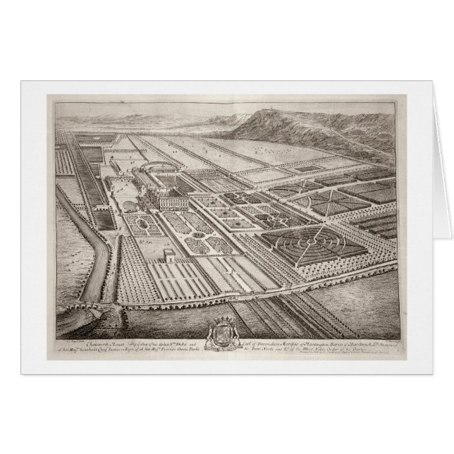 Chatsworth Haus, Sitz von William Cavendish (1640- (Vorderseite (Horizontal))
