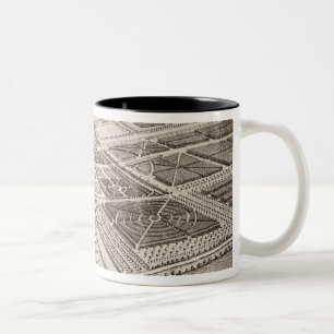 Chatsworth Haus, Sitz von William Cavendish (1640- Zweifarbige Tasse