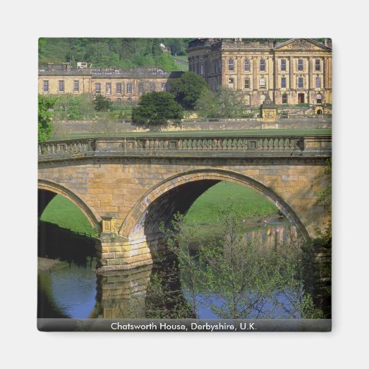 Chatsworth House, Derbyshire, Großbritannien Magnet (Vorne)