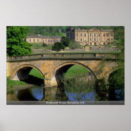 Chatsworth House, Derbyshire, Großbritannien Poster