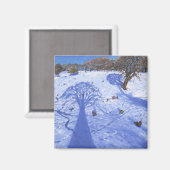Chatsworth winter tree shadows 2013 magnet (Vorderseite/Rückseite)