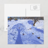 Chatsworth winter tree shadows 2013 postkarte (Vorne/Hinten)