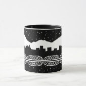 Chatt Skyline Schwarzweiss Tasse (Zentrum)