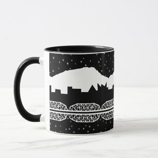 Chatt Skyline Schwarzweiss Tasse (Links)