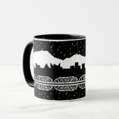Chatt Skyline Schwarzweiss Tasse (Vorderseite Links)