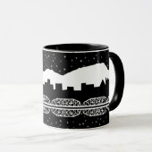 Chatt Skyline Schwarzweiss Tasse (VorderseiteRechts)