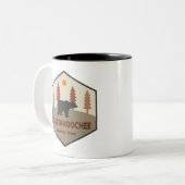 Chattahoochee National Forest Bear Zweifarbige Tasse (Vorderseite Links)
