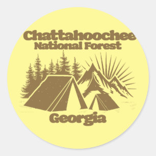Chattahoochee National Forest Georgia Runder Aufkleber