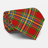 Chattan Clan Tartan Bright Red Kariert Krawatte (Gerollt)