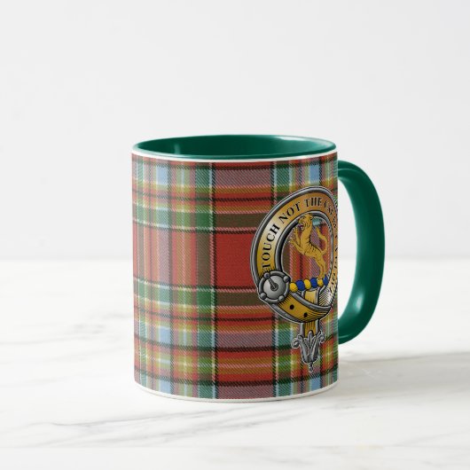 Chattan Tartan & Abzeichen Tasse (VorderseiteRechts)