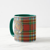 Chattan Tartan & Abzeichen Tasse (Vorderseite Links)