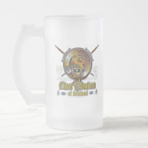 Chattan Wappen Abzeichen Mattglas Bierglas