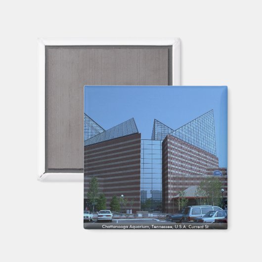 Chattanooga Aquarium, Tennessee, U.S.A. Magnet (Vorderseite/Rückseite)