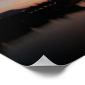 Chattanooga bei Sonnenuntergang Panoramablick Poster (Ecke)