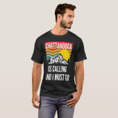 Chattanooga Is Calling And I Must Go, Wavy Sunset T-Shirt (Vorne ganz)