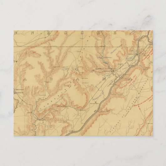 Chattanooga-Kampagne 2 Postkarte (Vorderseite)