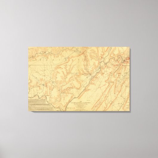 Chattanooga-Kampagne Leinwanddruck (Vorderseite)