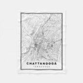 Chattanooga Karte Fleecedecke (Vorderseite)