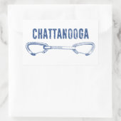 Chattanooga Klettern Schnellziehen Rechteckiger Aufkleber (Tasche)