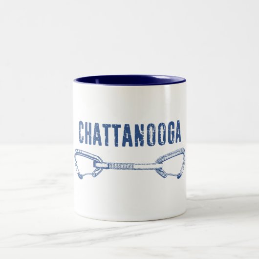 Chattanooga Klettern Schnellziehen Zweifarbige Tasse (Mittel)