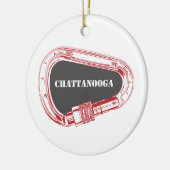 Chattanooga Klettersteig Carabiner Keramik Ornament (Links)