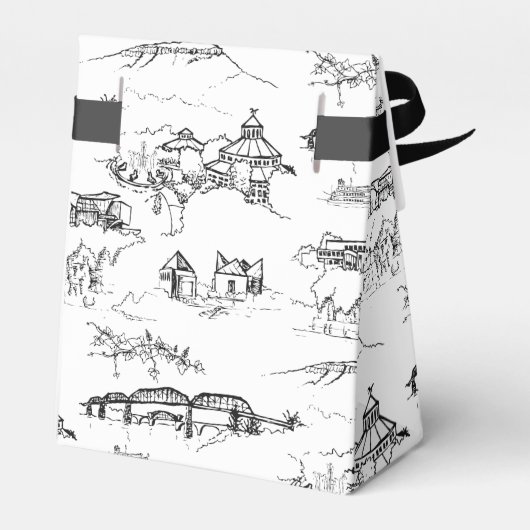 Chattanooga Monogram-Bevorzugungsbox Geschenkschachtel (Rückseite)