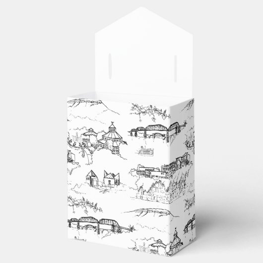 Chattanooga Monogram-Bevorzugungsbox Geschenkschachtel (Geöffnet)