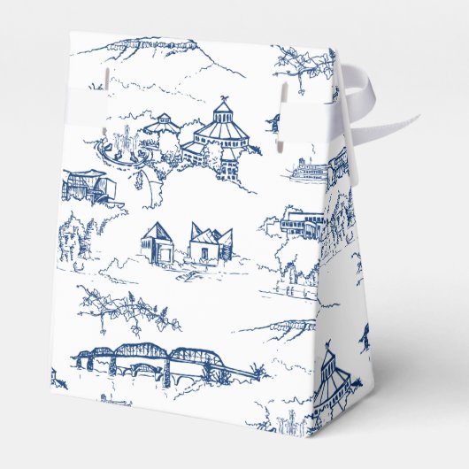 Chattanooga Monogram Blue Geschenkschachtel (Rückseite)