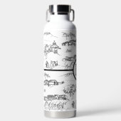 Chattanooga Monogramm Wasserflasche Trinkflasche (Vorderseite)
