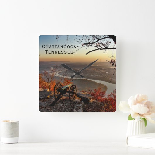Chattanooga Quadratische Wanduhr (Zuhause)