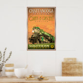 Chattanooga QUEEN & CRESCENT Limited Railway Poster (Küche)