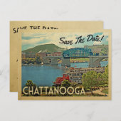 Chattanooga Save the Date Tennessee Ankündigungspostkarte (Vorne/Hinten)