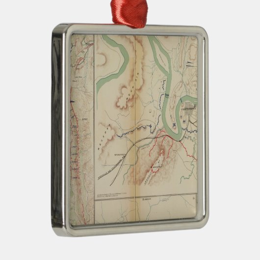 Chattanooga Silbernes Ornament (Rechts)