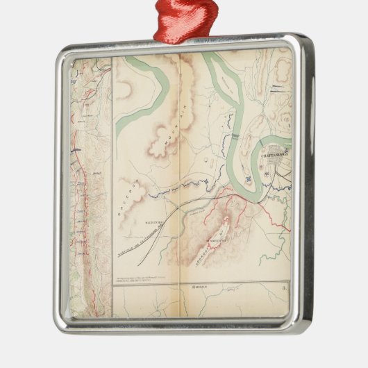 Chattanooga Silbernes Ornament (Links)