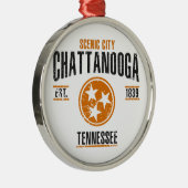 Chattanooga Silbernes Ornament (Rechts)