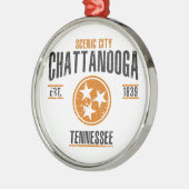 Chattanooga Silbernes Ornament (Links)
