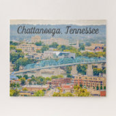 Chattanooga, Skyline-Foto Tennessee Puzzle (Horizontal)