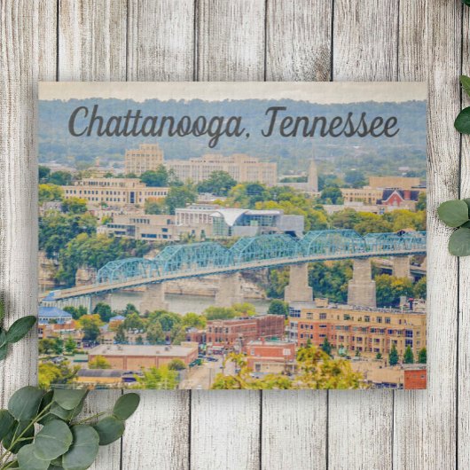 Chattanooga, Skyline-Foto Tennessee Puzzle