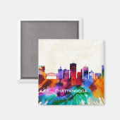 Chattanooga Skyline Magnet (Vorderseite/Rückseite)