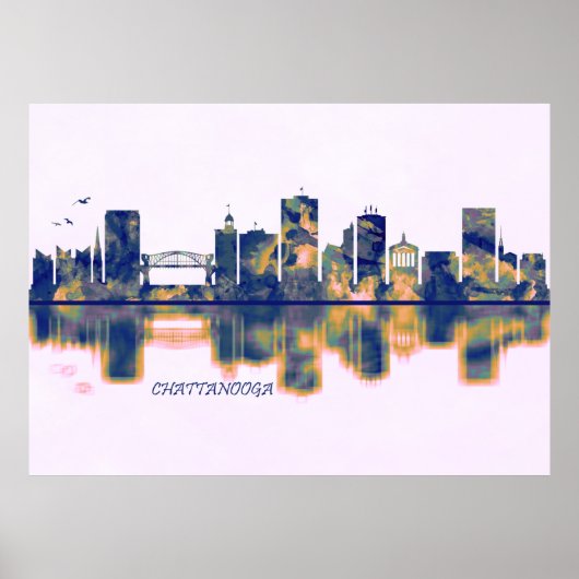 Chattanooga Skyline Poster (Vorne)