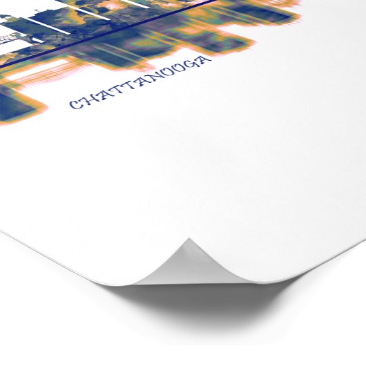 Chattanooga Skyline Poster (Ecke)