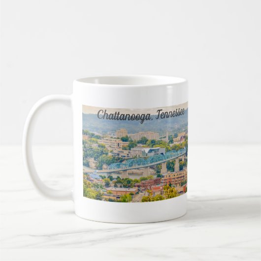 Chattanooga, Skyline-Tasse Tennessee Kaffeetasse (Links)