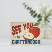 Chattanooga Tennessee Apple - Vintage Travel Postkarte (Stehend Vorderseite)