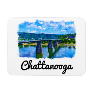 Chattanooga Tennessee Aquarell Magnet