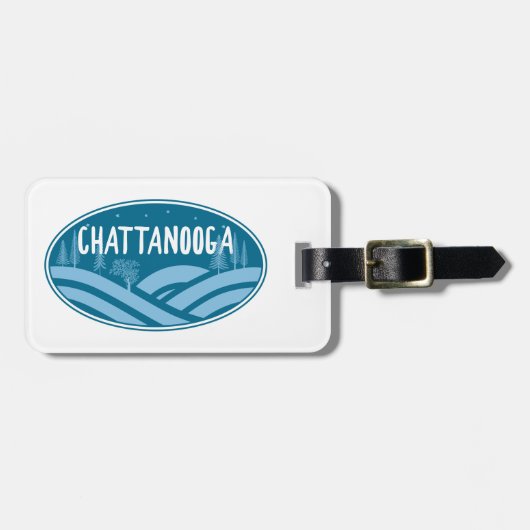 Chattanooga Tennessee Außenbereich Gepäckanhänger (Vorderseite horizontal)