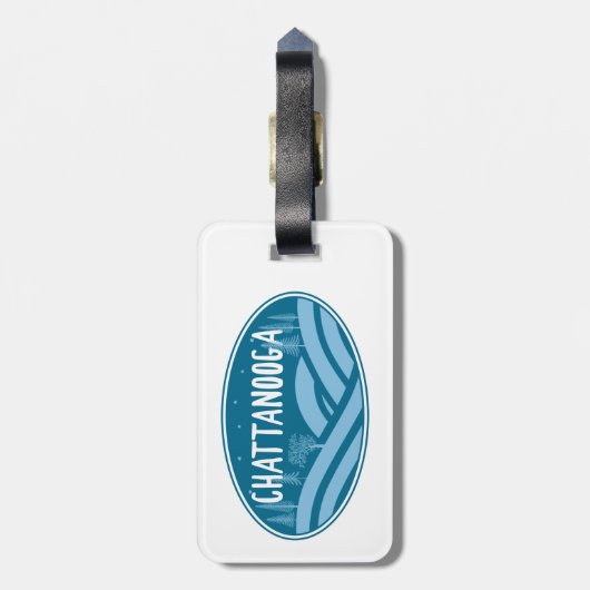 Chattanooga Tennessee Außenbereich Gepäckanhänger (Rückseite vertikal)